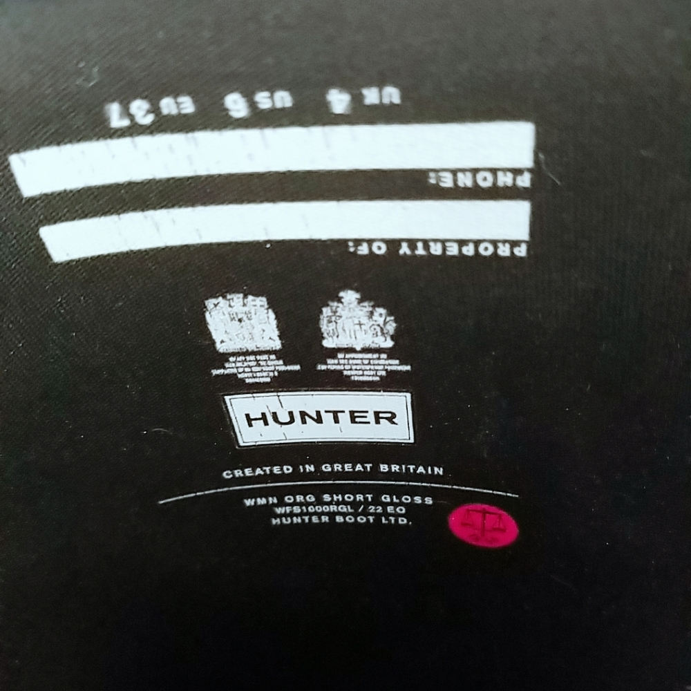 Hunter Women's Dark Blue Short Rain Boots - Picture 4 of 5